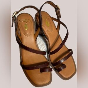 Franco Sarto brown/tan heels. Size 6.